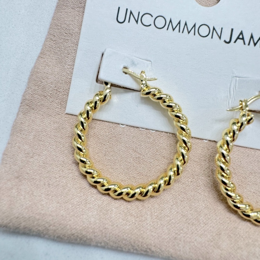 Uncommon James Rope Twist Hoop Earrings
